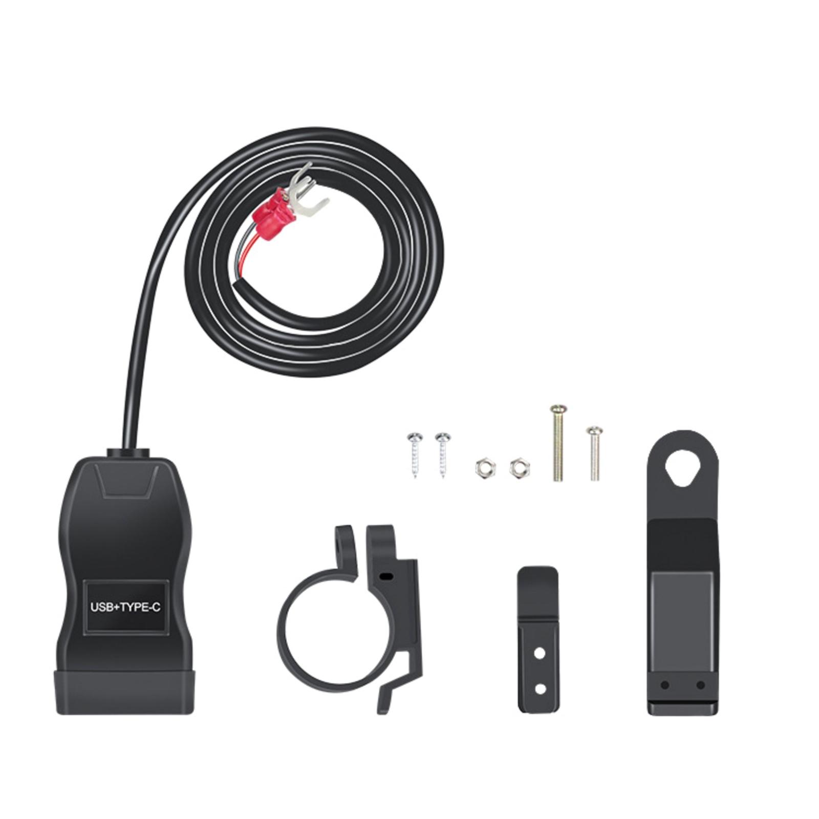 

60W Motorcycle Handlebar Chargers Supports PD And QC3.0 For Efficient Charging Adventure Enthusiasts Commuters Travelers 1