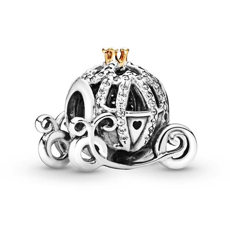 copper Do It Yourself Bead Charms Jewellery Charm Bead Charms Bracelets Mickey Minnie Princess Pumpkin Stitch Spiderman Marvel Twinkle Pandora Cute Di