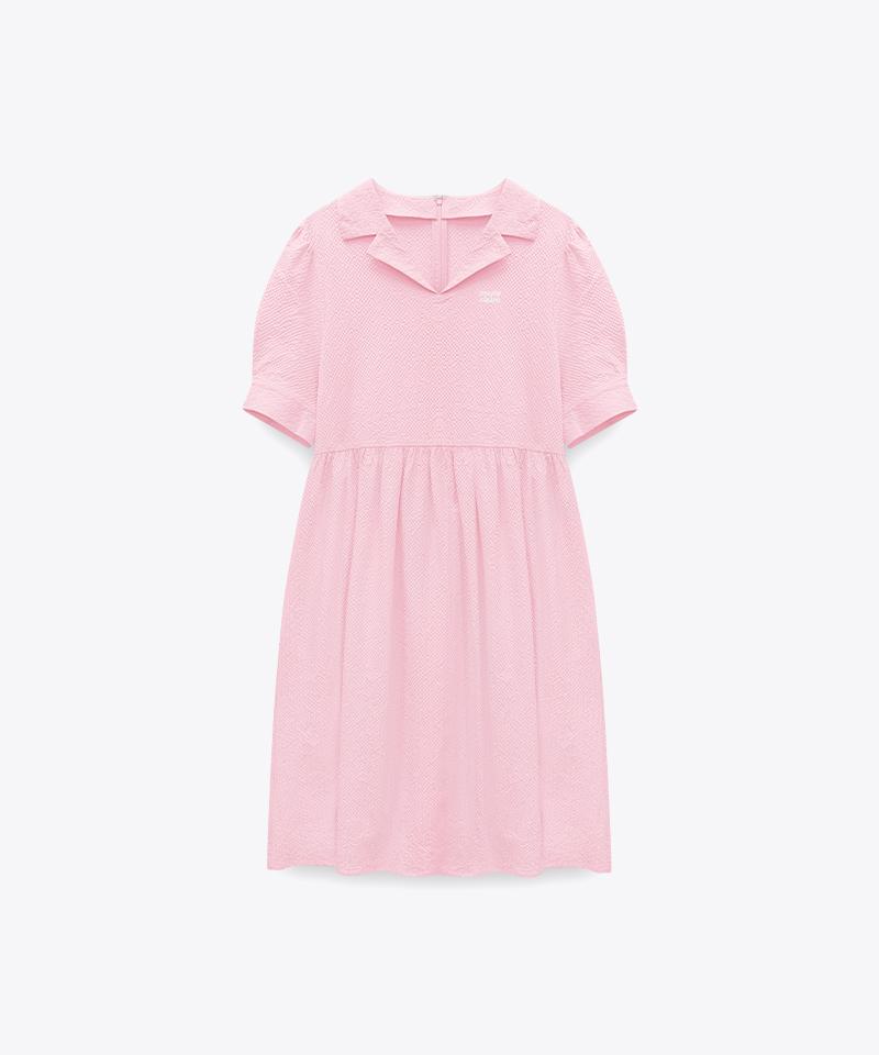MARIE CLAIRE Seersucker Collar Dress (Mafbop26Mlp)