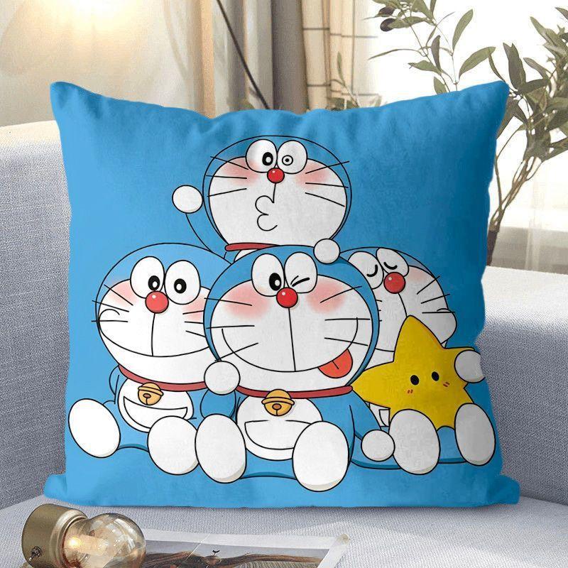 Doraemon Cartoon Doraemon Blau Dicklich Klingelkatze Kissenbezug Sofakissen Sitz Lendenkissen