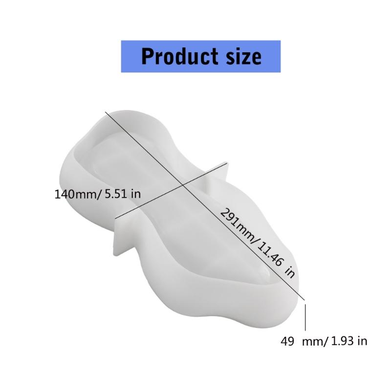 Silicone Candle Tray Molds for Storage Tray Candle Cup Jewelry Case Plaster Ornaments
