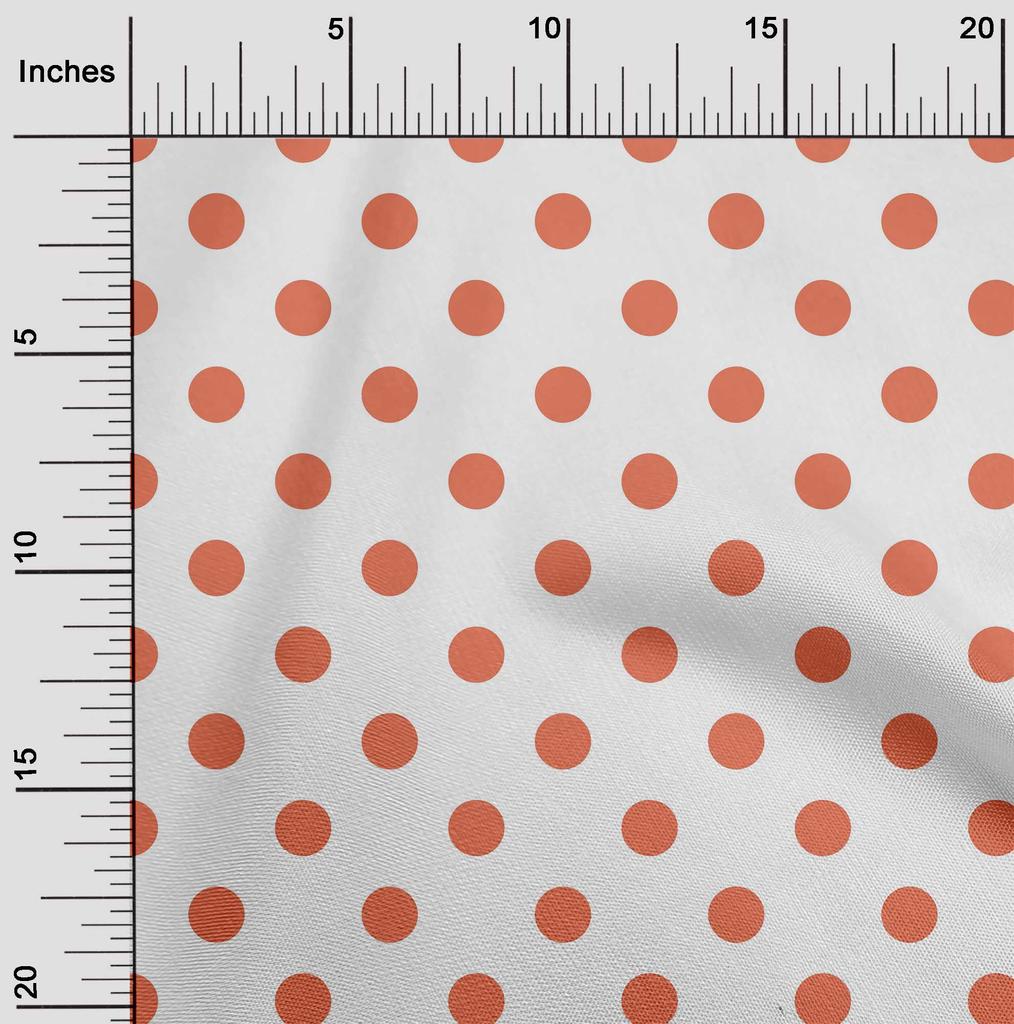 oneOone Cotton Flex Chocolate Brown Fabric Polka Dots Dots Sewing Fabric By The Yard Printed Diy Clothing Sewing Supplies 40 Inch