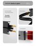 Surface-Mounted Anti-Shock Adjustable Power Strip with Switch Track for Kitchens