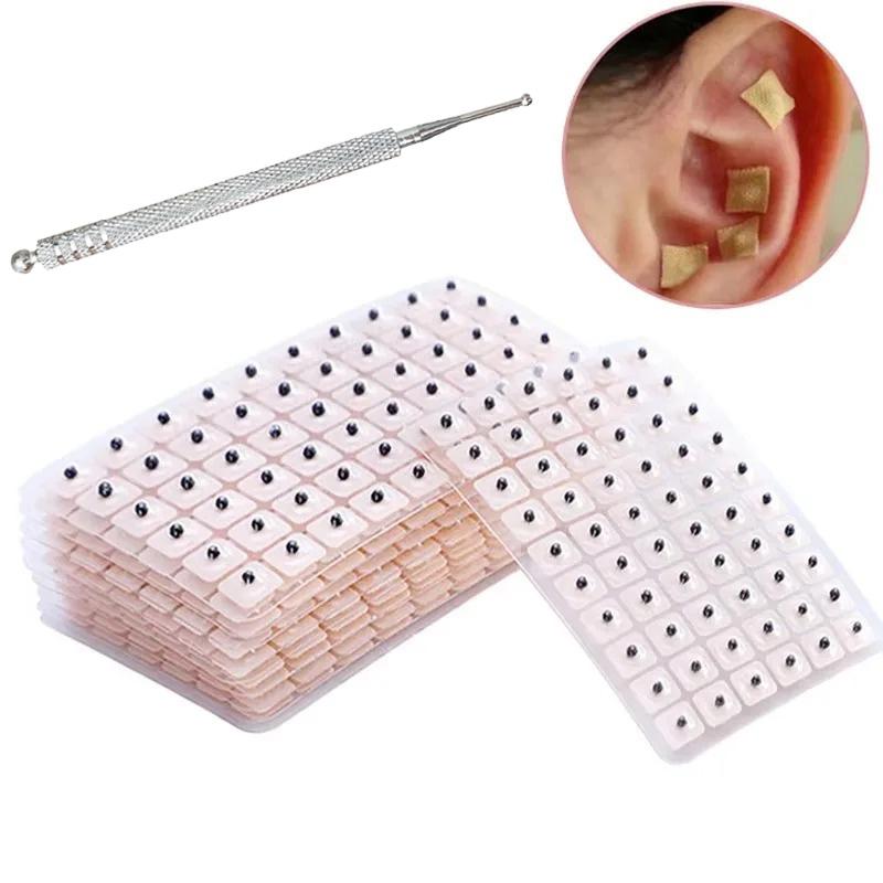 600Pcs/Bag Ear Acupuncture Massage Therapy Needle Patch Seeds Sticker Auricular Auriculotherapy Vaccaria