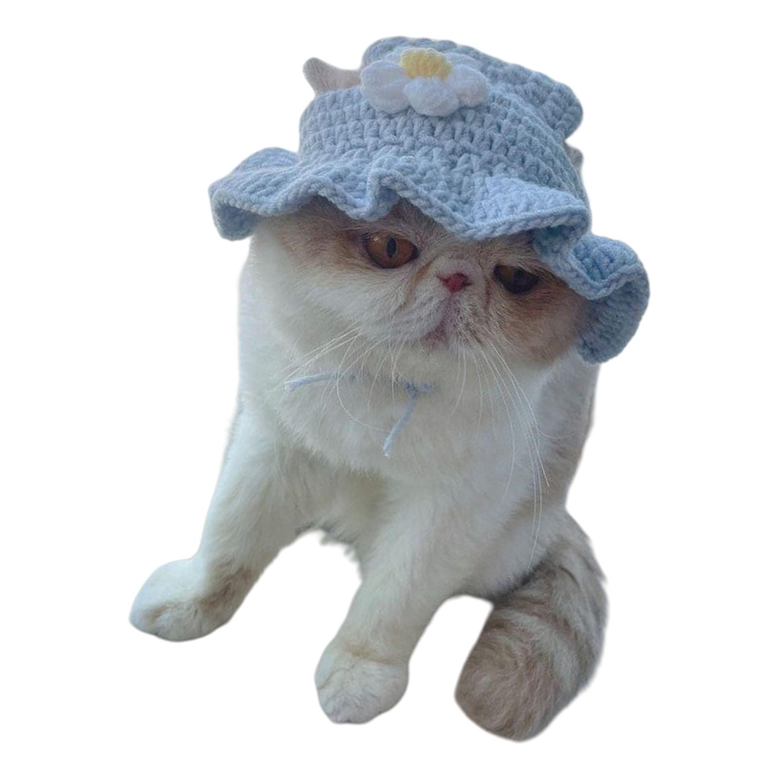 

Adorable Knitted Cat Hat Breathable Cotton Material Perfect For Costume Parties And Daily Use 3