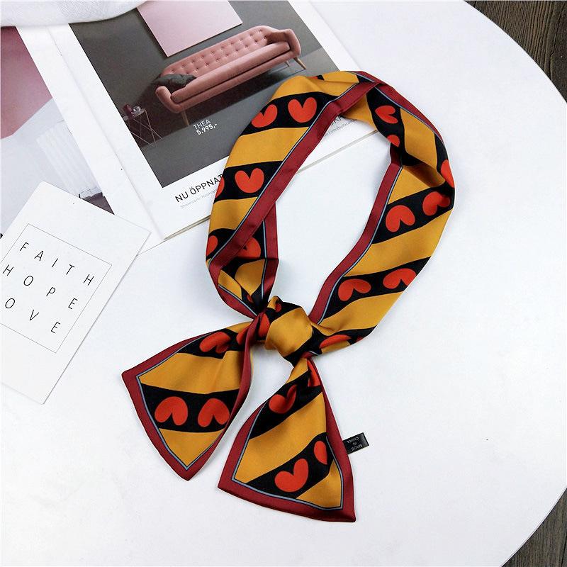 Women Casual Love Heart Printed Hair Band Headwear