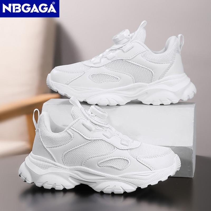 Children's Fashion Sports Shoes Breathable Student Black School Walking Shoes Anti-skid Boys& Girls Casual Running Sneaker