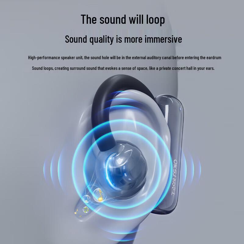 Oukesi B6 Bone Conduction Ear-hook Bluetooth Headset