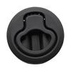 4pcs/set Round Non-locking Handle Black Flush Boat Marine Latch Cabinet Lift Pull Handle for RV Boat Marine Deck Hatch Locker