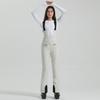 2024 Gsou Snow Winter Ski Pant Women Snowboard Strap Trouser High Waist Elastic Windproof Waterproof Thicken Thermal for Outdoor