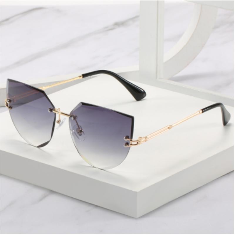 Cat Eye Women Sunglasses High Quality Black Transparent Female Sun Glasses