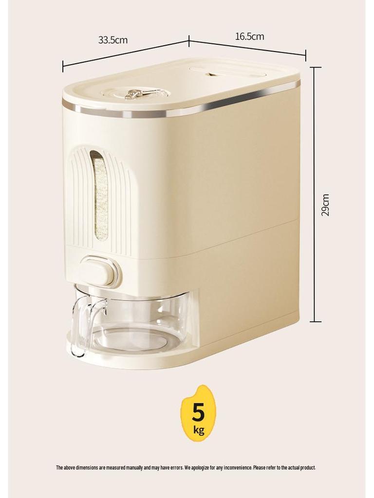 Food-Grade Rice Storage Bucket: Insect-Proof, Moisture-Proof, Sealed Container for Home Use