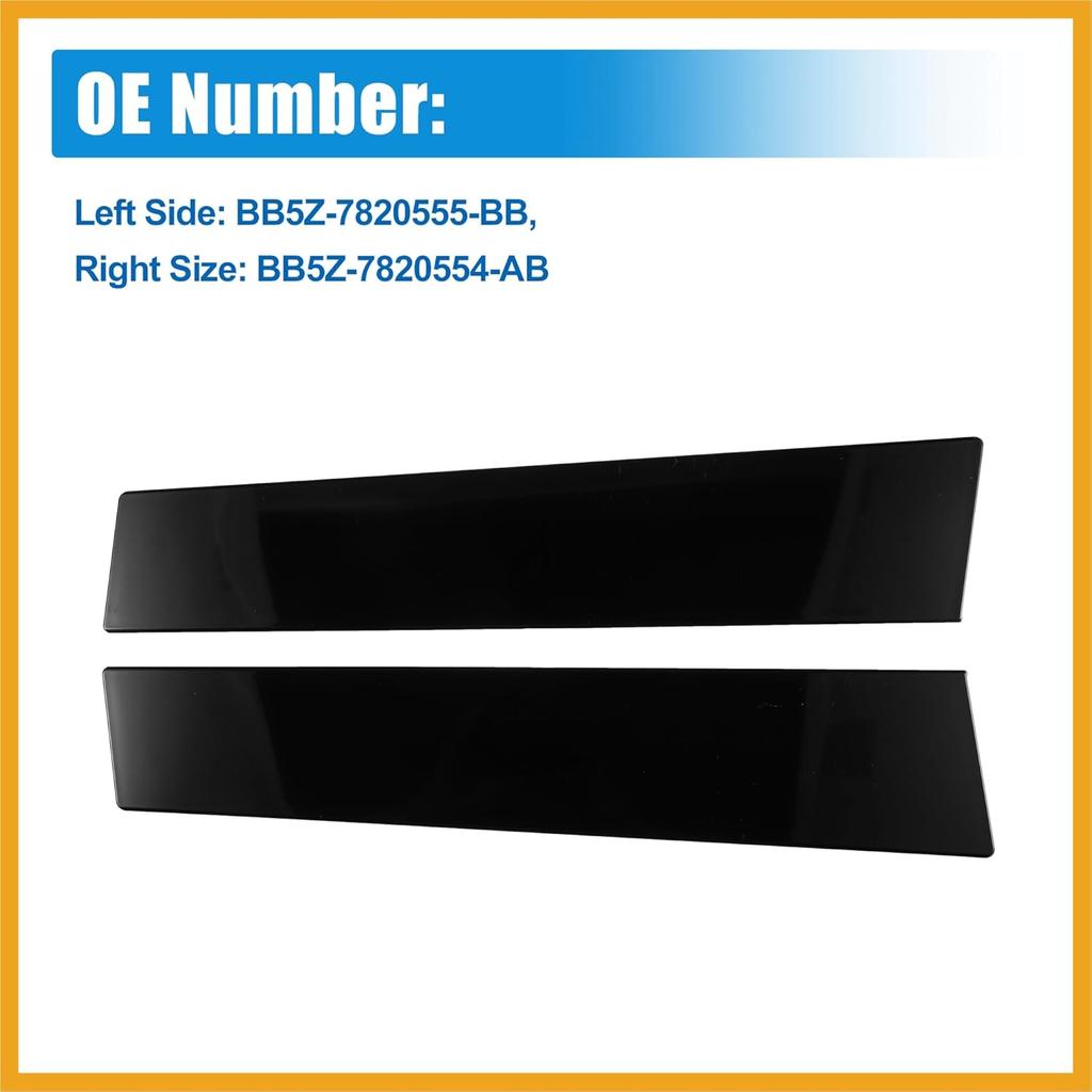 1 Paar Windschutzscheiben-B-Säulen-Verkleidung NEIN.BB5Z-7820555-BB/BB5Z-7820554-AB Tür-Außenverkleidung für Ford Explorer 2011-2017 Links und Rechts Ersatz