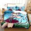 3D Anime Ayakashi Triangle Bedding Set Single Twin Full Printed With Pillowcase Duvet Cover Soft Queen King Size Bedclothes Home
