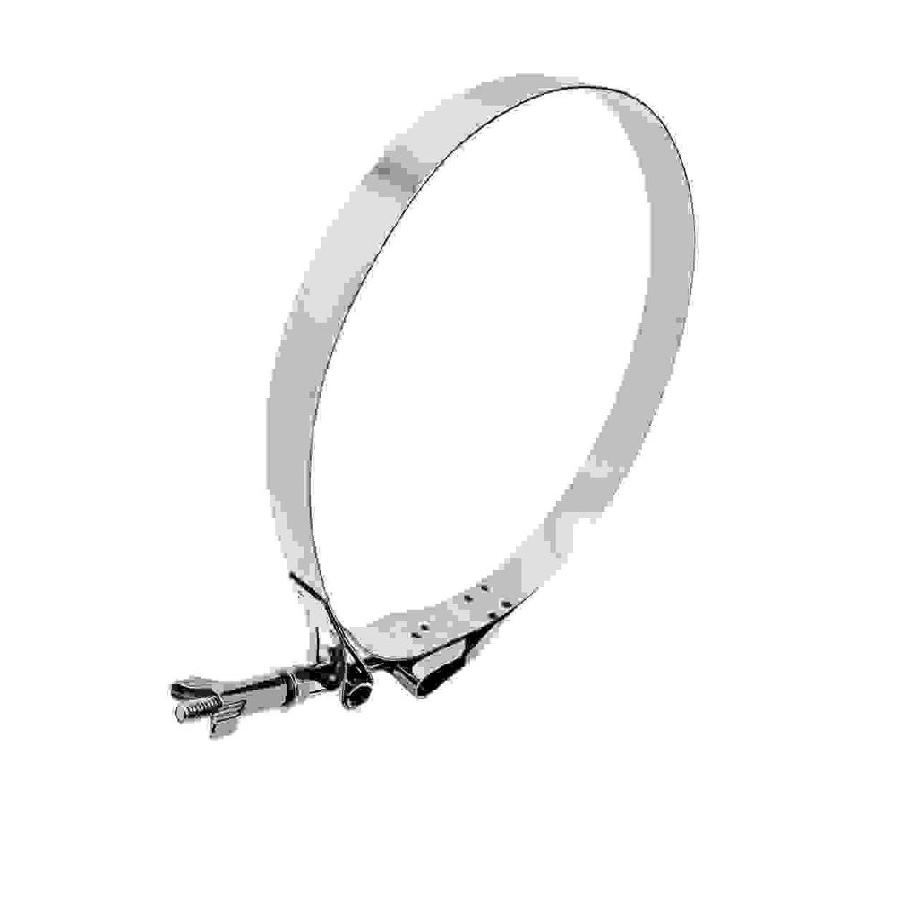 304 Stainless Steel Double Backup V-Groove Hose Clamps with U-Groove Card Slot and Single Layer Fabric Bag Steel Band