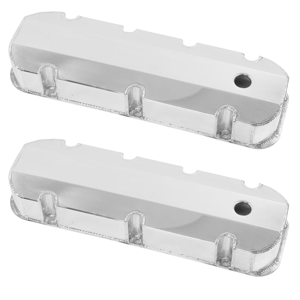 2pcs Aluminum Polished Valve Covers GH?4412 Car Accessories Replacement for Chevy Big Block BBC 396