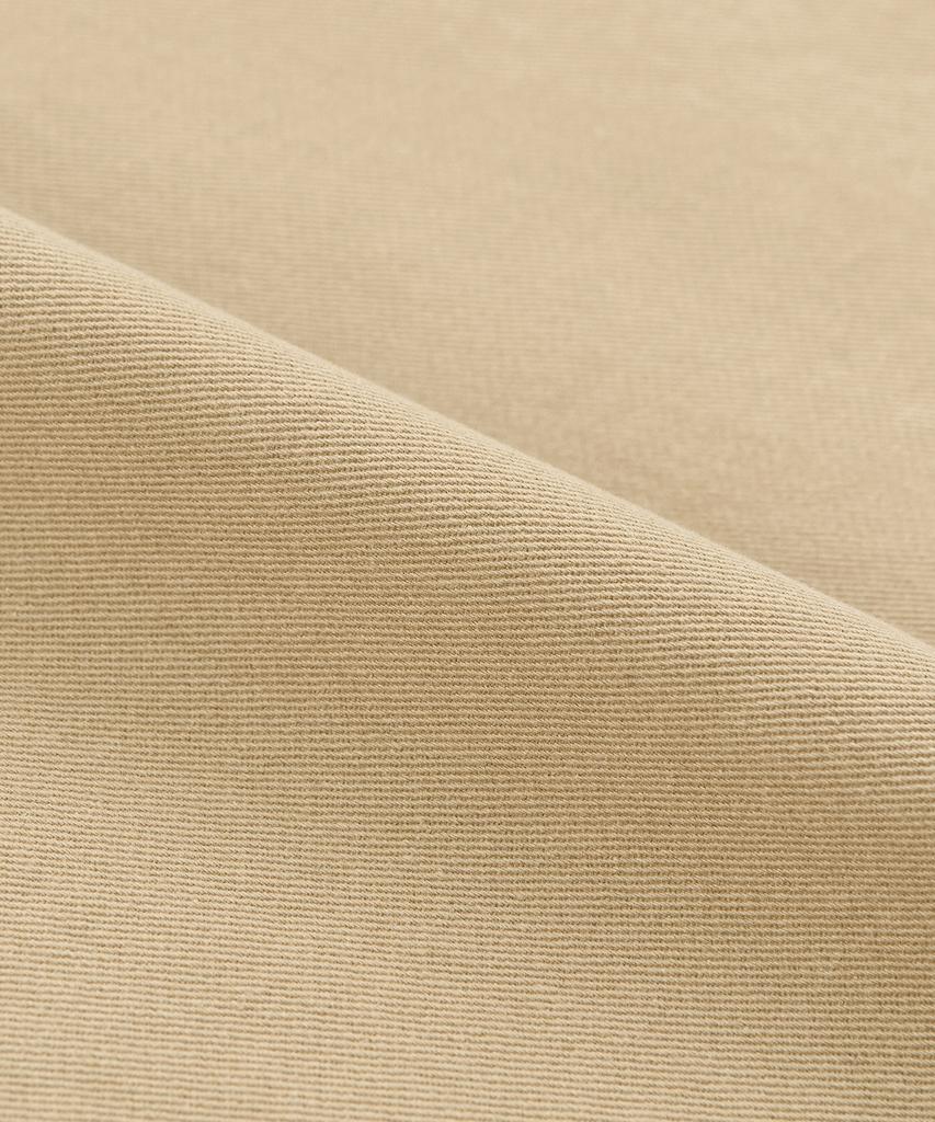TOFFEE [Summer Special Fabric] Curved Wide Cotton Pants (Beige)