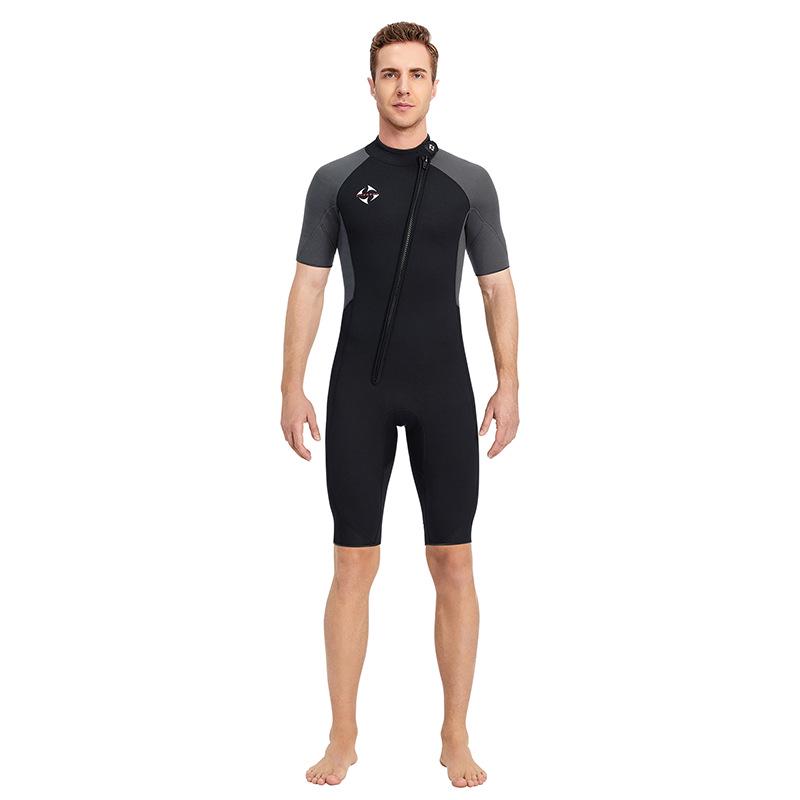DIVE&SAIL 3MM Men's Short Sleeve Wetsuit for Diving, Snorkeling, Surfing & Swimming