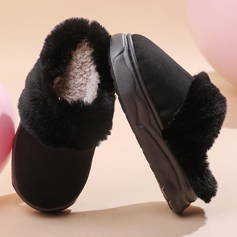 New Thickened Warm Cotton Slippers Indoor Anti-slip Home Shoes Plush Shoes