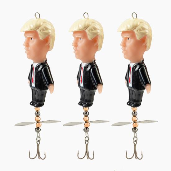 Señuelo de Pesca Giratorio con Anzuelo Triple Resistente al Desgarro Anti-Mordida Diseño Compacto Portátil Señuelo de Lentejuelas para Pesca de Superficie Señuelo Duro