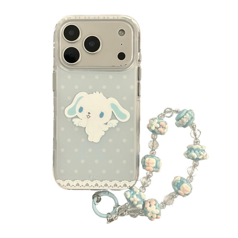 Blue Polka Dot Cinnamoroll iPhone 17/16 Pro Max/15/14 Cute Cartoon Case