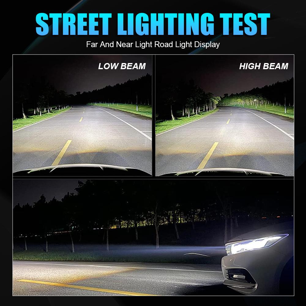 2.5 Inch Bi Led Projector Lens Led Light For Headlight H4 H7 9005 9006 High Low Lights 6000K Diodes 80W Turbo H7 Tuning