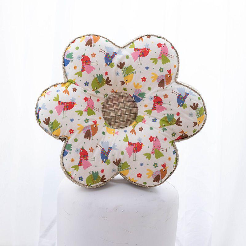 Korejský polštářek s květinami švestky: Celobavlníkový polštářek na zdřímnutí do kanceláře a ložnice