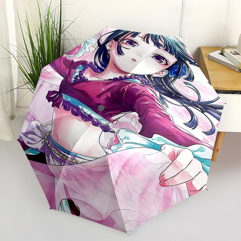 

1pc Anime Character Outdoor Umbrella - Automatic Opening/Closing - Portable 3-Fold Design - 8 Bone Iron Frame - Perfect Gift for Fans, Travelers,