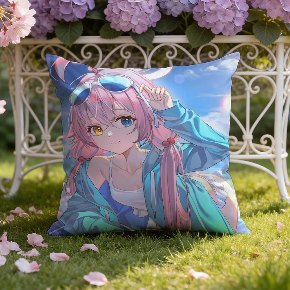 Cute Anime T-Takanashi Hoshino Cushion Cover Home & Car Dual-Scene Pillow Cover: Reversible for Premium Comfort