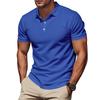 Men's Simple Quick-Drying Polo POLO Shirt Golf Type Men's Gentleman Loose Breathable Lapel Short Sleeves
