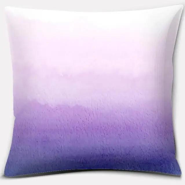 Purple Pattern Pillow Home Office Decoration  Bedroom Sofa Car Cushion Cover