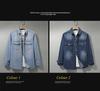 Men's Japanese Style Long Sleeve Denim Shirt Jacket - Perfect for Spring and Autumn. Loose Fitting, Versatile and Trendy Casual Wear.