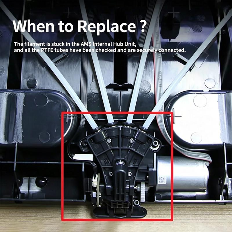 Upgraded AMS System Spring Press Lever & Cover Plate Set, Durable High Strength Replacement Parts for 3D Printer