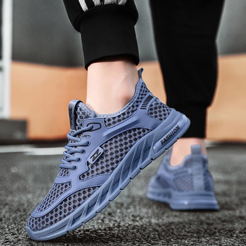Fashion Men's Mesh Sneakers Lightweight Running Shoes Summer Mesh Sneakers Breathable Casual Shoes Comfortable Men's Tennis