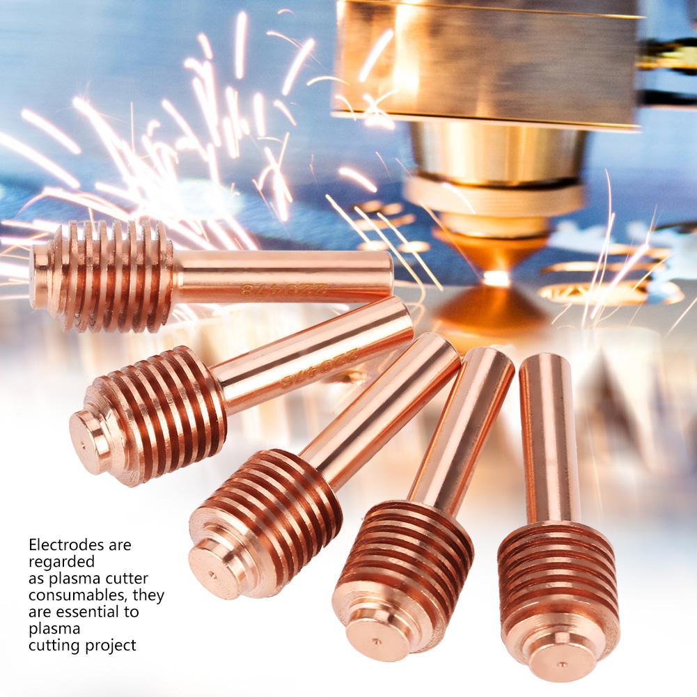 5pcs Electrode Nozzle Tip Nozzle Tips for  30   Cutting Torch Tellurium Copper Material Metal Cutting Consumables 3 Types of Nozzle Tips