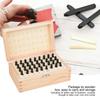 36pcs 4MM Steel Letter Punch Set 5MM Carbon Steel Number Punch Set Wooden Box Case Steel Stamp Die Leather Imprinting