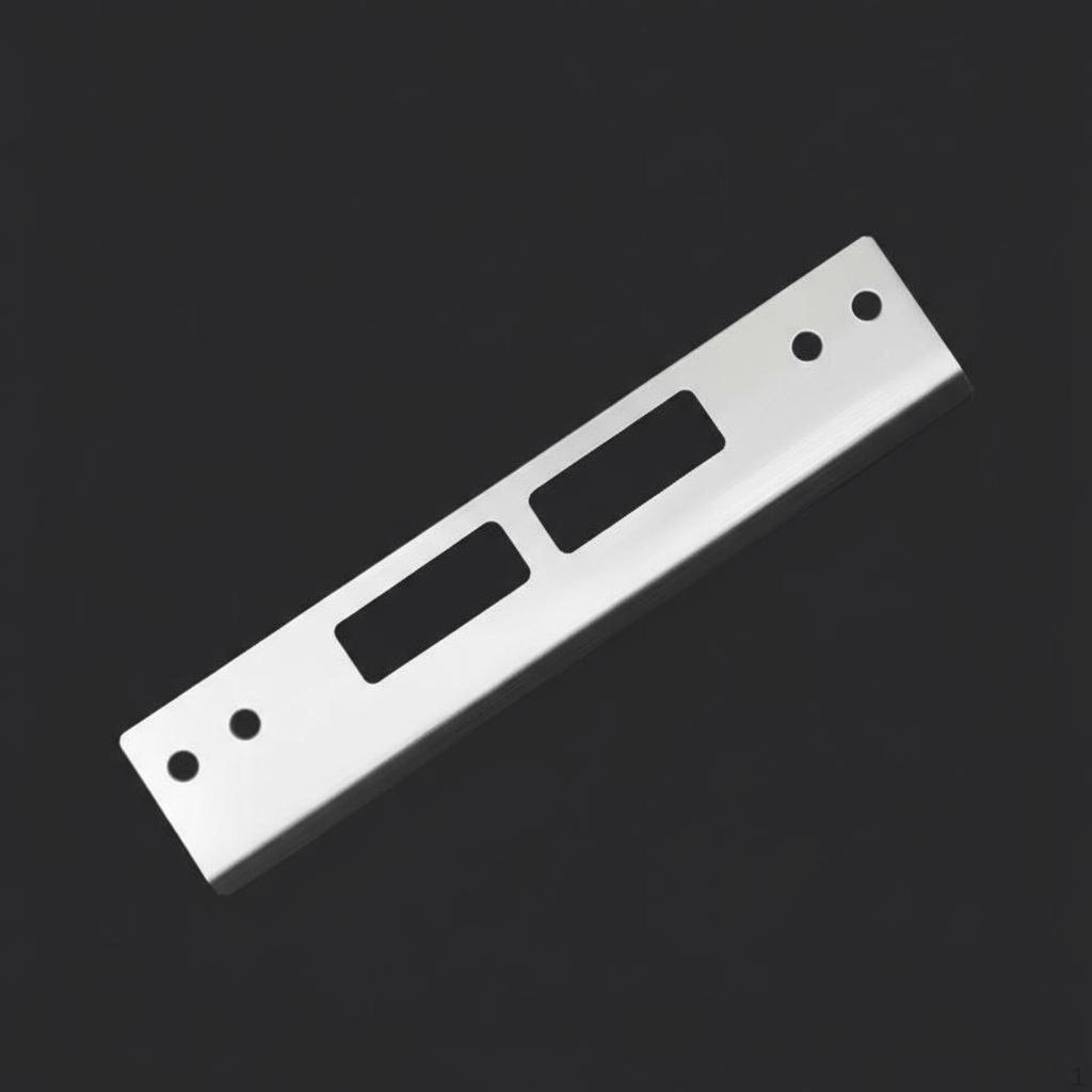 Door Lock Accessories, sturdy Duty Plate, Wooden Frame Guide 1 Universal 22x4cm