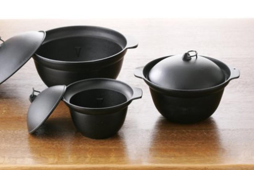 Seieido Nanbu Tetsu Rice Pot 5 Cups IH 200V Compatible F-413