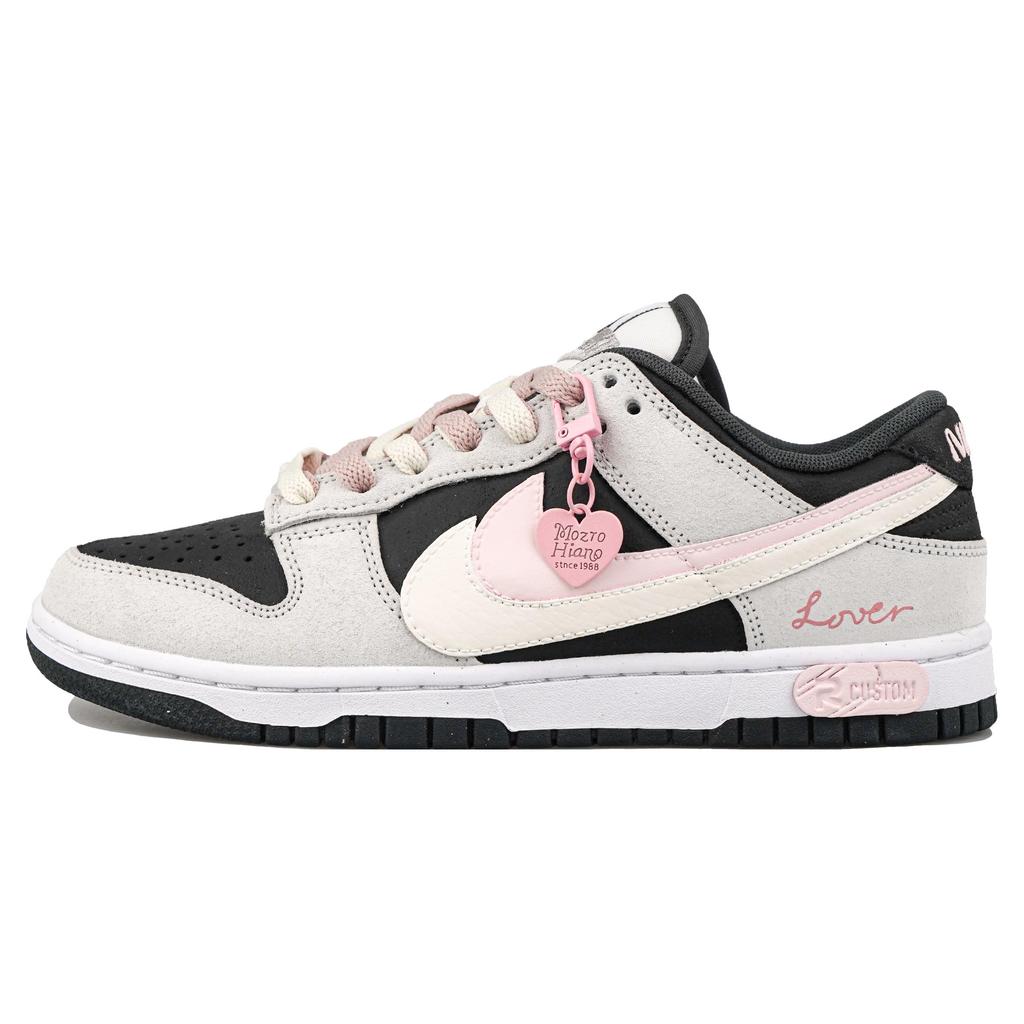 Nike Dunk Proti skluzu Odolné proti oděru Nízké Skateboardové boty Unisex Černá Růžová HV1800-101(Team27-S-BOX)