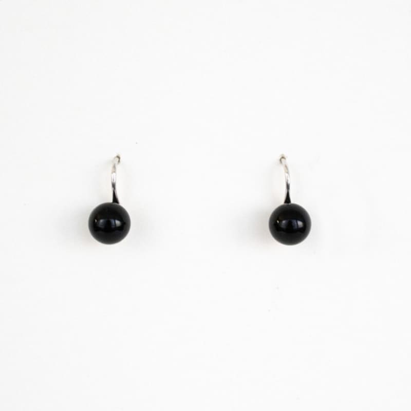 MERRYMOTIVE Black Onyx Simple Earring