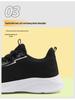 Women's Breathable Flyknit Mesh Running Shoes - Low-top, Large Size, Casual Sneakers for Spring/Summer