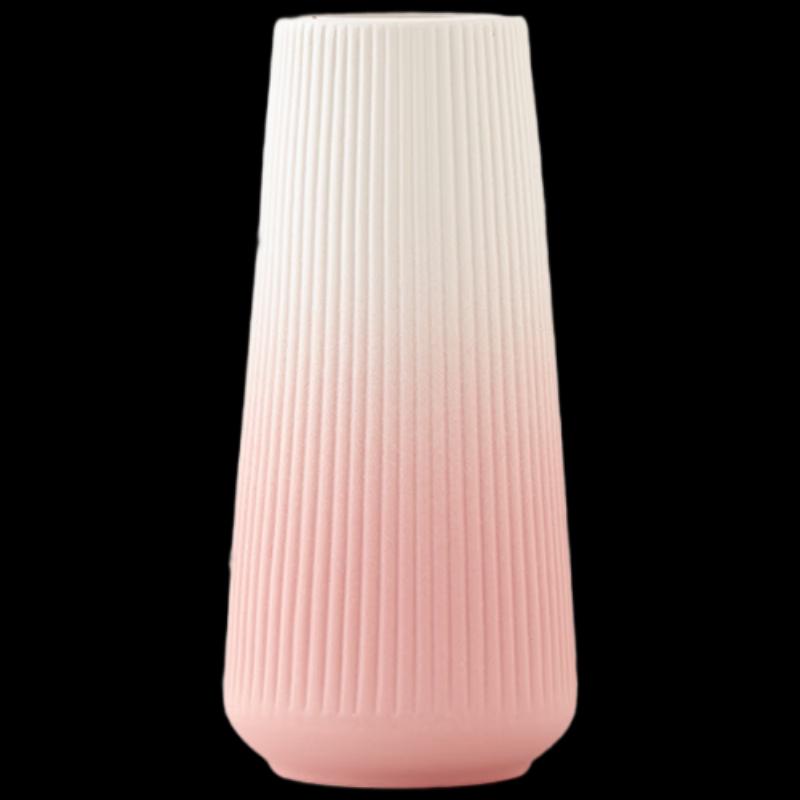 Modern Gradient Pink Ceramic Waterdrop Vase