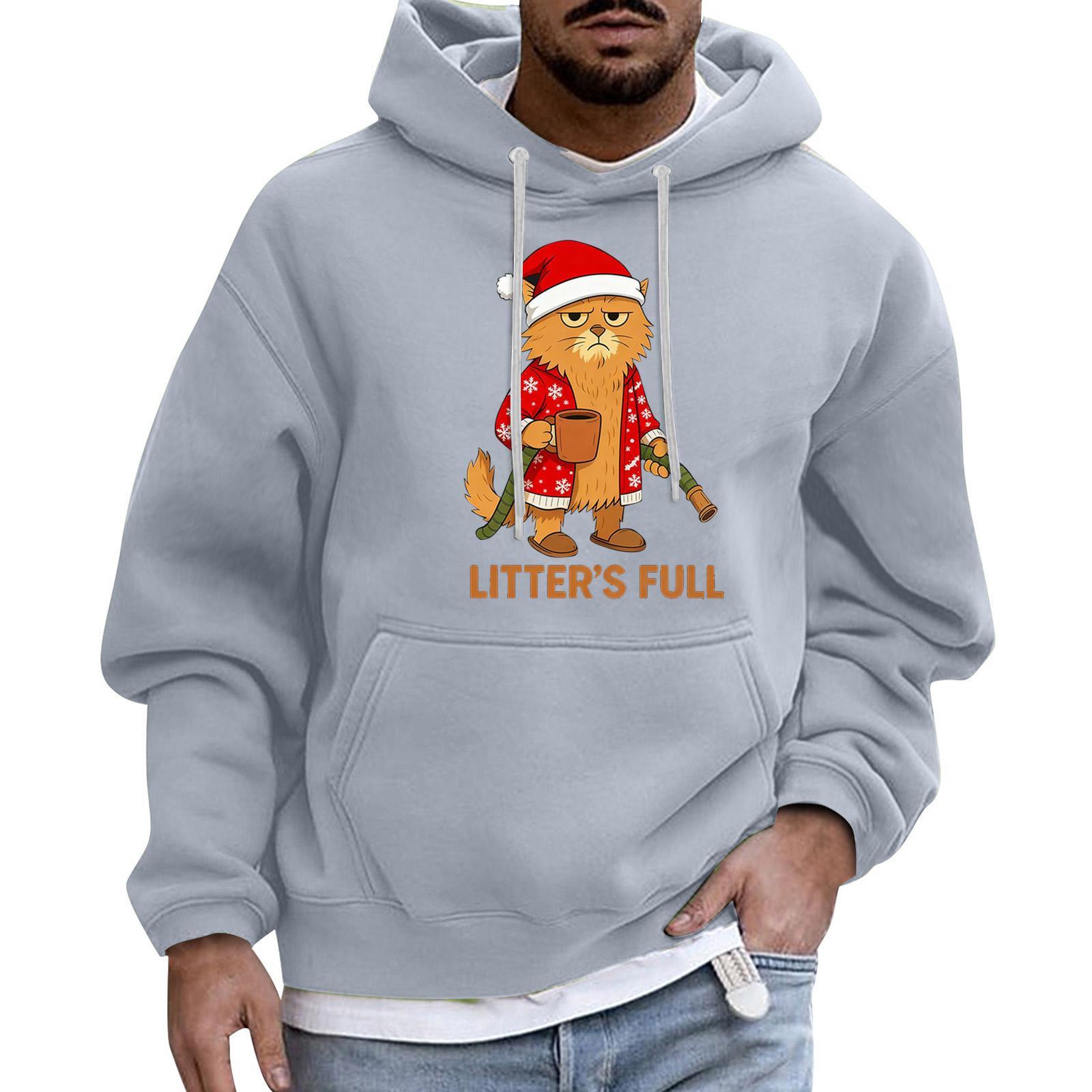 

Мужской Спортивный Повседневный С Длинными Рукавами С Карманом Капюшон Толстовка L