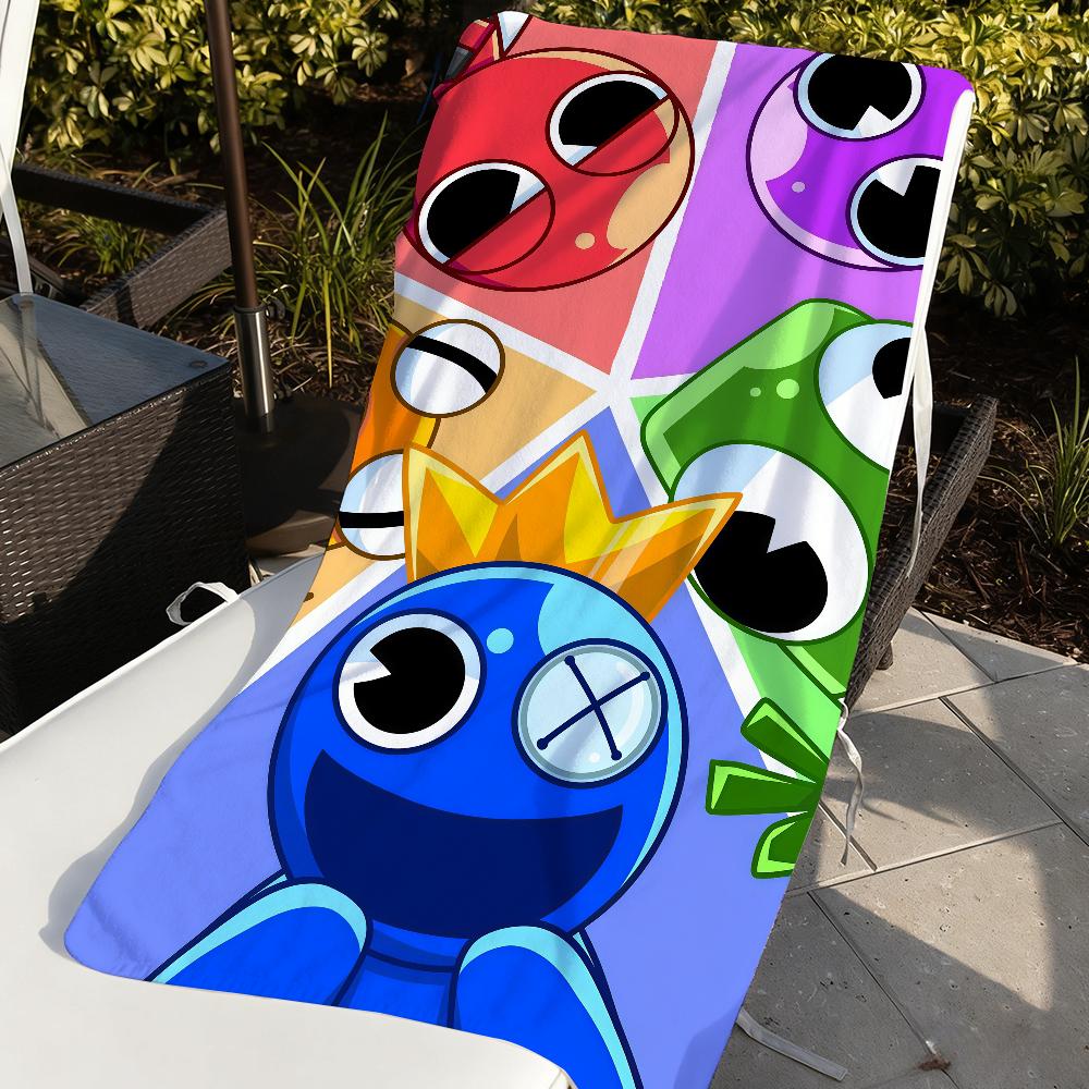 Game R-Rainbow Friends-S Towel Sports Quick Dry Travel Camping Gear Sandproof Soft Light Large Beach Towel