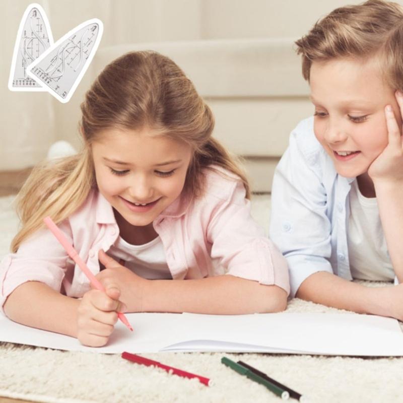 Parabel-Schablone, Parabel-Schablone für Schüler, Büro, Malerei, Parabel-Schablone, Mathematik-Kurven-Vorlage, Parabel-Lineal