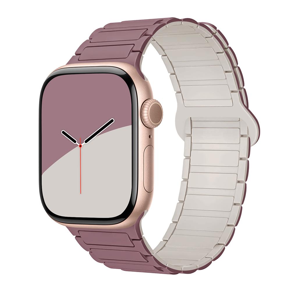 bands for Apple Watch strap 40mm 46mm 45mm 44mm 41mm 49mm Magnetic Silicone correas Bracelet iWatch Series 11 10 9 8 Se ultra2 3