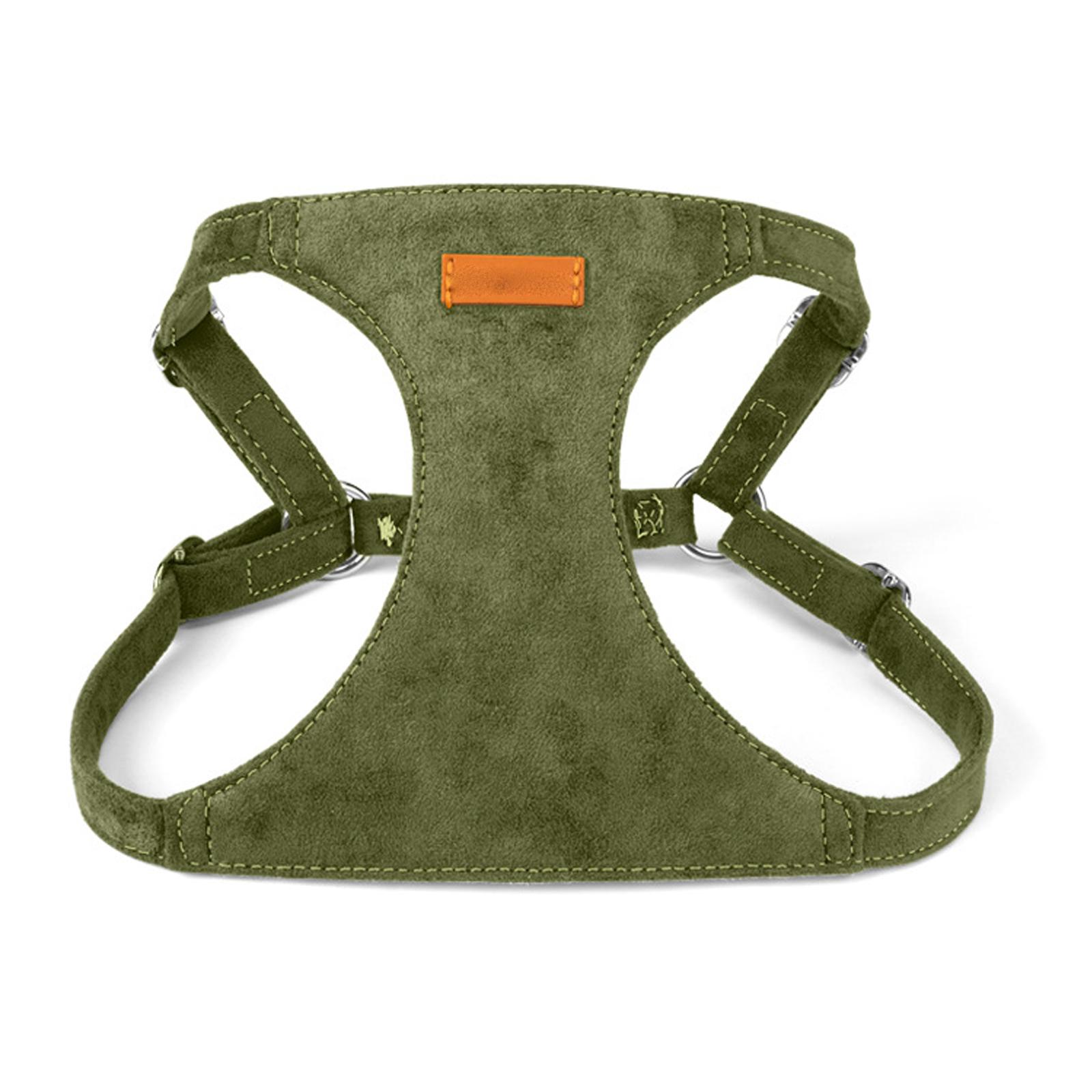 

Small Dog Suede and Leash Set, Adjustable Chest and Back Strap, -Escape Pet , Soft Comfortable Dog Walking Supplies S