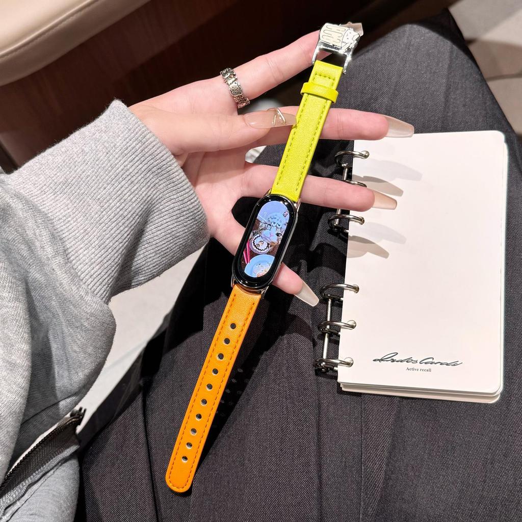 Kompatibilní kožený řemínek pro náramek Xiaomi 10 & hodinky Huawei GT5/GT6