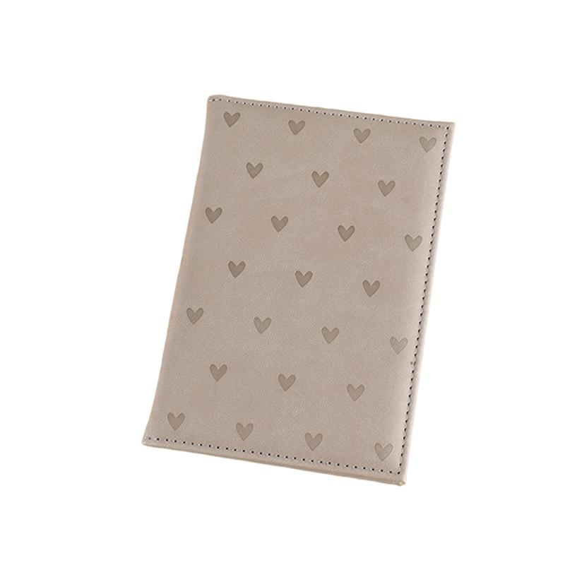 

Love Printed Passport Protective Cover PU Leather Portable Travel Passport Case Cute Wallet Purse серый
