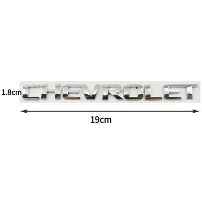 Insignia de Maletero Trasero de Coche de Aleación de 19 cm Emblema de Guardabarros Pegatina para Aveo Cruze Malibu Captiva Optra Trax Lacetti Sail Silverado